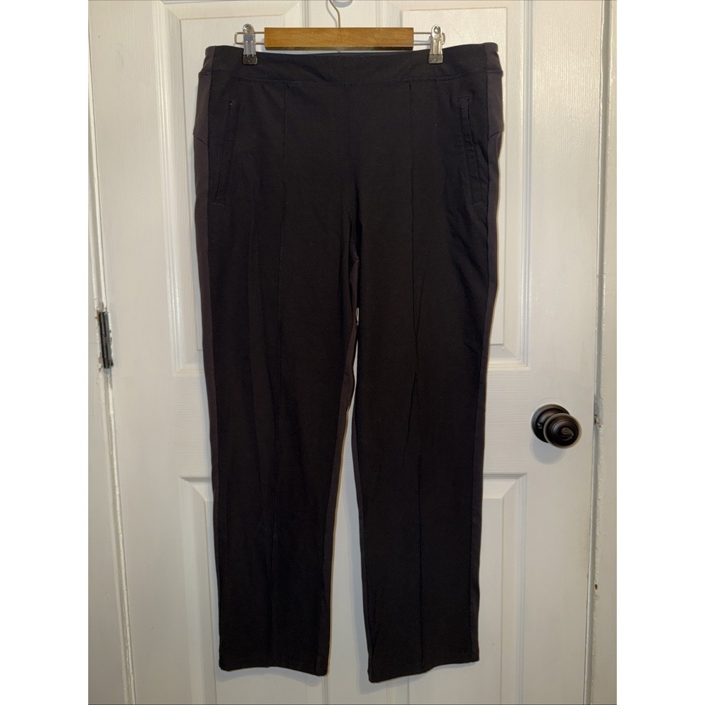 Athleta Headlands Hybrid Pant Size‎ 16T Tall PLUS Black #467186 Work Travel